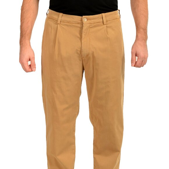 Hugo Boss Men's "C-Kerin-PL" Tapered Fit Beige Casual Pants US 32/32 IT 32/32 - Picture 1 of 5